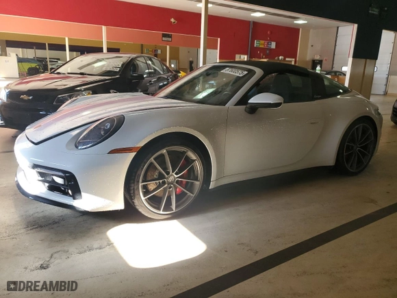 2022 Porsche 911 4S with VIN WP0BB2A91NS231111, listed as a Copart auction lot 87600575 with 0 mi miles and Clean Title. Bid and sale history available at carsss.com. Image 1.