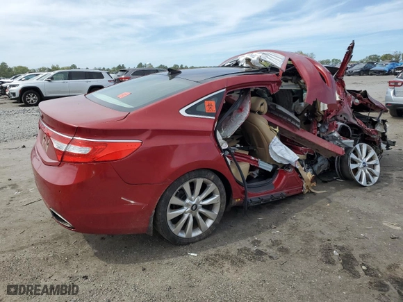 2013 Hyundai Azera with VIN KMHFH4JG3DA311553, listed as a Copart auction lot 70242604 with 0 mi miles and Salvage Title. Bid and sale history available at carsss.com. Image 3.