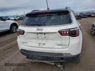 2021 Jeep Compass Limited with VIN 3C4NJDCBXMT506130, listed as a Copart auction lot 54016825 with 40,132 mi miles and Salvage Title. Bid and sale history available at DreamBid. Image 6.