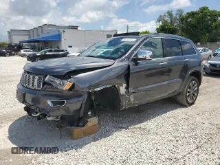 2017 Jeep Grand Cherokee Overland z VIN 1C4RJFCG4HC633336, wystawiony jako Copart lot #55778525 z przebiegiem 56 020 mil mil oraz Szkody całkowita. Historia ofert i sprzedaży dostępna na DreamBid. Obrazek 1.