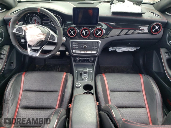 2017 Mercedes-Benz CLA 45 AMG with VIN WDDSJ5CB2HN455582, listed as a Copart auction lot 57314994 with Not Provided miles and Salvage Title. Bid and sale history available at DreamBid. Image 8.