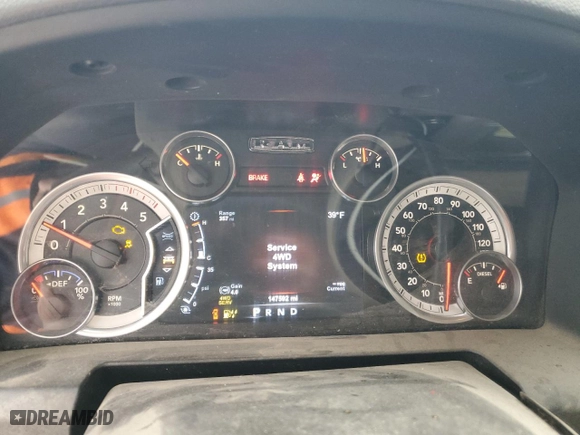 2015 Ram 2500 Big Horn with VIN 3C6UR5DL2FG569002, listed as a Copart auction lot 43965245 with 147,592 mi miles and Salvage Title. Bid and sale history available at carsss.com. Image 9.