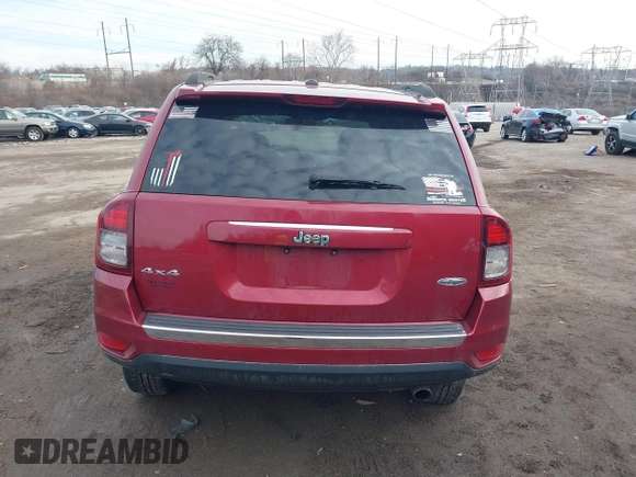 2016 Jeep Compass High Altitude Edition with VIN 1C4NJDEB1GD729471, listed as a IAAI auction lot 41616976 with 124,385 mi miles. Bid and sale history available at carsss.com. Image 17.
