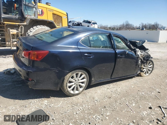 2009 Lexus IS with VIN JTHCK262395033312, listed as a Copart auction lot 49245715 with 220,644 mi miles and Salvage Title. Bid and sale history available at carsss.com. Image 3.
