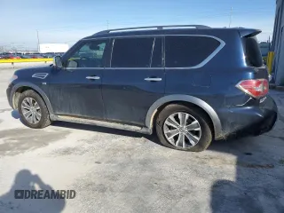 2019 Nissan Armada SL with VIN JN8AY2ND6K9090410, listed as a Copart auction lot 46342825 with 106,930 mi miles and Salvage Title. Bid and sale history available at carsss.com. Image 2.