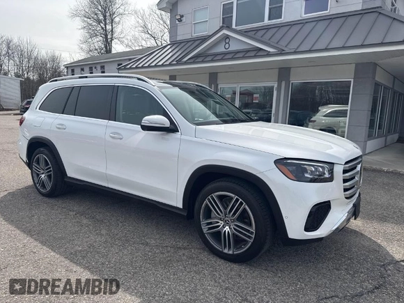 2024 Mercedes-Benz GLS 450 z VIN 4JGFF5KE4RB041758, wystawiony jako IAAI lot #41955575 z przebiegiem 48 245 mil mil oraz . Historia ofert i sprzedaży dostępna na DreamBid. Obrazek 1.