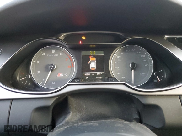 2014 Audi S4 Prestige with VIN WAUKGAFL0EA026706, listed as a Copart auction lot 85160154 with 150,351 mi miles and Salvage Title. Bid and sale history available at carsss.com. Image 9.