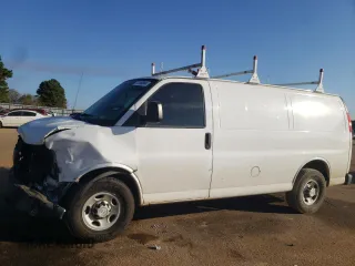 2014 Chevrolet Express Cargo Van with VIN 1GCWGFCA2E1194237, listed as a Copart auction lot 77768844 with 164,426 mi miles and Salvage Title. Bid and sale history available at carsss.com. Image 1.