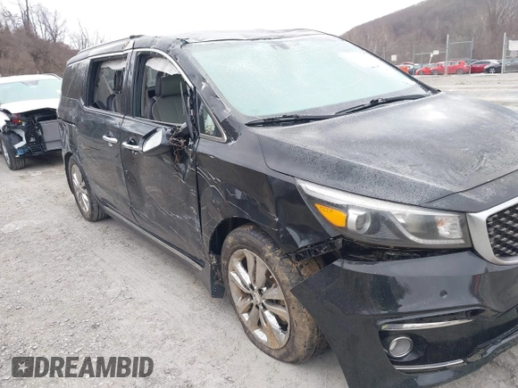 2016 Kia Sedona SX-L with VIN KNDME5C13G6184930, listed as a IAAI auction lot 41385207 with 136,447 mi miles and . Bid and sale history available at carsss.com. Image 6.
