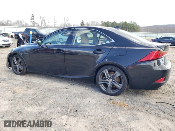 2017 Lexus IS 300 with VIN JTHCM1D28H5020352, listed as a Copart auction lot 43631495 with 78,585 mi miles and Salvage title. Bid and sale history available at DreamBid. Image 2.
