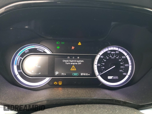 2022 Kia Niro LXS with VIN KNDCB3LC0N5498970, listed as a Copart auction lot 78518674 with 97,410 mi miles and Salvage Title. Bid and sale history available at carsss.com. Image 9.