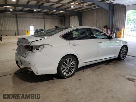2017 Genesis G80 3.8L с VIN KMHGN4JE5HU203399, выставлен на аукционе Copart как лот 58335295 с пробегом 95 346 миль миль и Списание • Salvage title. История ставок и продаж доступна на DreamBid. Изображение 3.