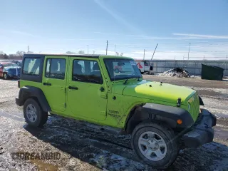 2016 Jeep Wrangler Unlimited Sport RHD with VIN 1C4BJWKG0GL321550, listed as a Copart auction lot 47877395 with 179,573 mi miles and Salvage title. Bid and sale history available at DreamBid. Image 4.