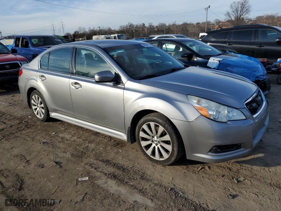 2011 Subaru Legacy 2.5i Ltd Pwr Moon with VIN 4S3BMBK61B3258569, listed as a Copart auction lot 46636155 with 186,604 mi miles and Salvage Title. Bid and sale history available at carsss.com. Image 4.