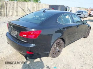 2008 Lexus IS 350 with VIN JTHBE262X85017335, listed as a IAAI auction lot 42484517 with 225,084 mi miles and . Bid and sale history available at DreamBid. Image 4.