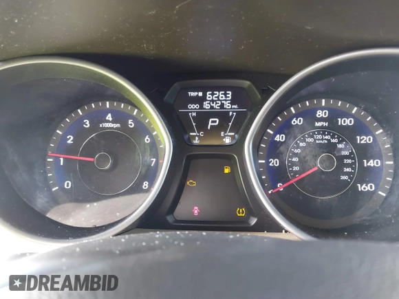 2013 Hyundai Elantra Limited with VIN KMHDH4AE2DU604574, listed as a IAAI auction lot 41638379 with 164,276 mi miles and . Bid and sale history available at DreamBid. Image 7.