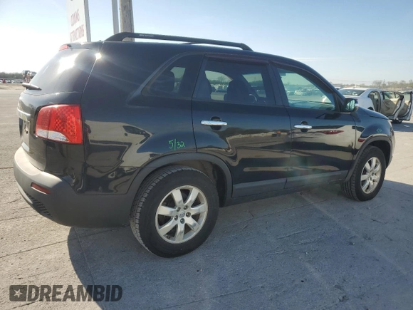 2012 Kia Sorento LX with VIN 5XYKT4A12CG280940, listed as a Copart auction lot 51919645 with 182,541 mi miles and Salvage Title. Bid and sale history available at DreamBid. Image 3.