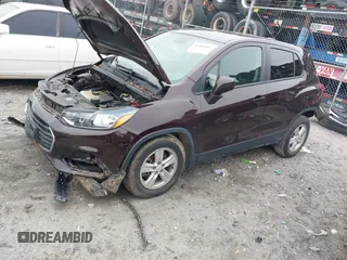 2020 Chevrolet Trax LS with VIN KL7CJKSB2LB349574, listed as a IAAI auction lot 41380404 with 36,855 mi miles. Bid and sale history available at carsss.com. Image 2.