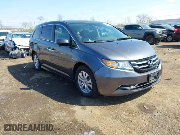 2017 Honda Odyssey EX-L with VIN 5FNRL5H68HB000944, listed as a IAAI auction lot 41937216 with 121,938 mi miles and . Bid and sale history available at DreamBid. Image 1.