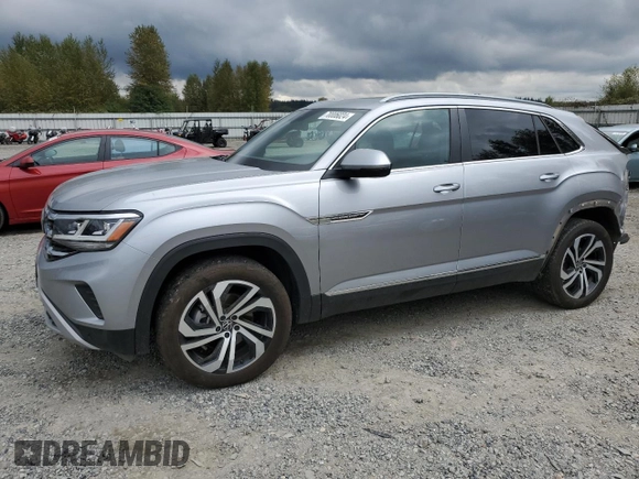 2022 Volkswagen Atlas SEL with VIN 1V2BE2CA3NC203446, listed as a Copart auction lot 70006024 with 28,356 mi miles and Salvage title. Bid and sale history available at DreamBid. Image 1.
