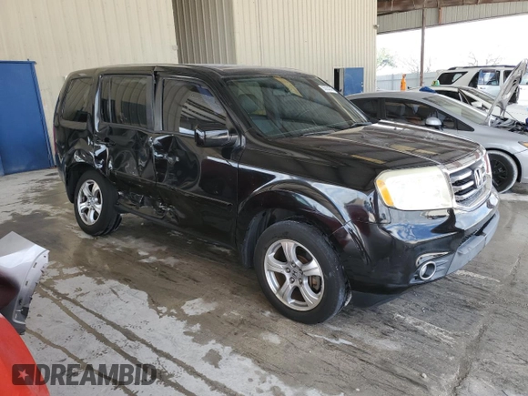 2013 Honda Pilot EX-L with VIN 5FNYF3H51DB008070, listed as a Copart auction lot 55034045 with 72,688 mi miles and Salvage Title. Bid and sale history available at DreamBid. Image 4.