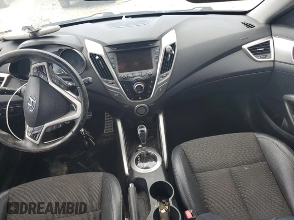2013 Hyundai Veloster w/Gray Int with VIN KMHTC6AD5DU102803, listed as a Copart auction lot 58628935 with 129,616 mi miles and Salvage title. Bid and sale history available at DreamBid. Image 8.