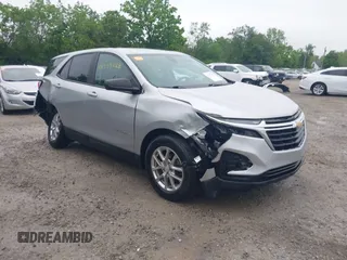2022 Chevrolet Equinox LS with VIN 3GNAXHEV6NS159907, listed as a IAAI auction lot 42357428 with 64,378 mi miles and . Bid and sale history available at DreamBid. Image 1.