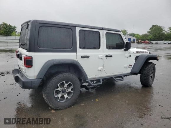 2019 Jeep Wrangler Unlimited Rubicon with VIN 1C4HJXFG8KW678265, listed as a Copart auction lot 57700695 with 120,950 mi miles and Salvage title. Bid and sale history available at DreamBid. Image 3.