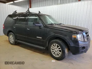 2007 Ford Expedition Limited with VIN 1FMFU20577LA04220, listed as a Copart auction lot 46858575 with Not provided miles and Clean title. Bid and sale history available at DreamBid. Image 4.