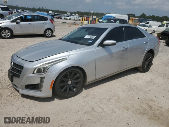 2014 Cadillac CTS AWD with VIN 1G6AW5SX4E0123532, listed as a Copart auction lot 55389825 with 114,807 mi miles and Salvage title. Bid and sale history available at DreamBid. Image 1.