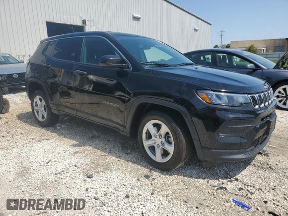 2023 Jeep Compass Sport with VIN 3C4NJDAN3PT513454, listed as a Copart auction lot 62521985 with 55,280 mi miles and Clean title. Bid and sale history available at DreamBid. Image 4.