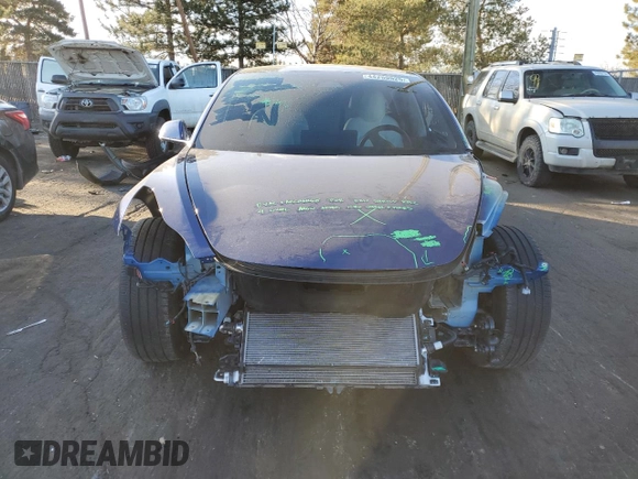 2020 Tesla Model 3 Standard Range Plus with VIN 5YJ3E1EA6LF615079, listed as a Copart auction lot 44259525 with 25,464 mi miles and Salvage Title. Bid and sale history available at DreamBid. Image 5.