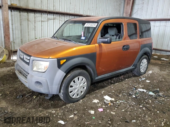 2007 Honda Element LX with VIN 5J6YH18367L014908, listed as a Copart auction lot 87313224 with 151,390 mi miles and Clean Title. Bid and sale history available at DreamBid. Image 1.