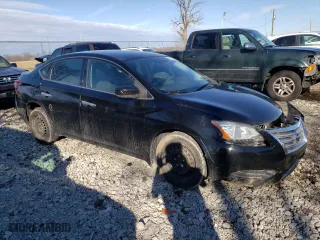 2014 Nissan Sentra SV with VIN 3N1AB7AP3EY299003, listed as a Copart auction lot 46137255 with 153,341 mi miles and Salvage Title. Bid and sale history available at carsss.com. Image 4.