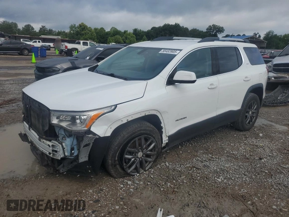 2017 GMC Acadia SLT with VIN 1GKKNMLS1HZ231936, listed as a Copart auction lot 58483905 with 153,001 mi miles and Salvage title. Bid and sale history available at DreamBid. Image 1.