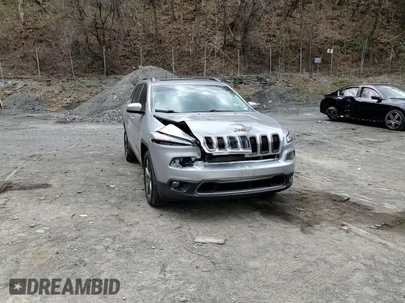 2017 Jeep Cherokee Latitude with VIN 1C4PJMCB4HW555848, listed as a Copart auction lot 53298155 with 71,394 mi miles and Salvage Title. Bid and sale history available at carsss.com. Image 14.