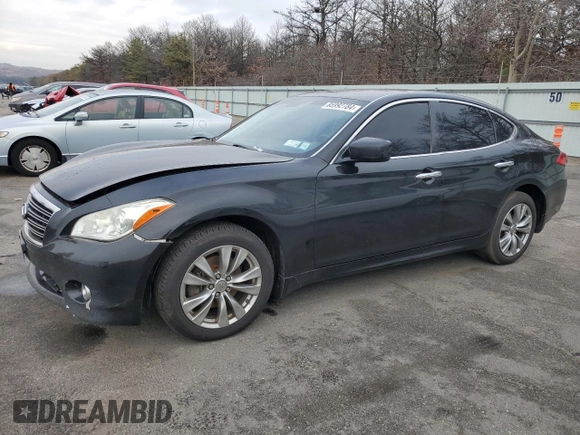 2012 Infiniti M37 with VIN JN1BY1AR8CM396876, listed as a Copart auction lot 85992784 with 223,227 mi miles and Salvage Title. Bid and sale history available at carsss.com. Image 1.