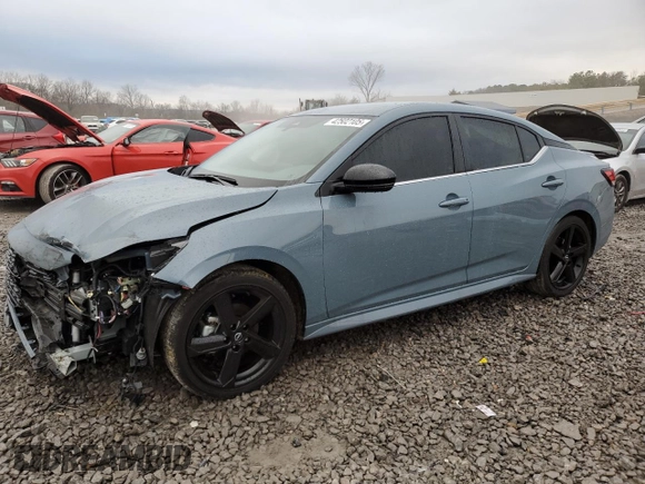 2025 Nissan Sentra SR with VIN 3N1AB8DV2SY203051, listed as a Copart auction lot 42502105 with 816 mi miles and Salvage Title. Bid and sale history available at DreamBid. Image 1.