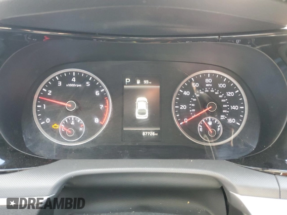 2021 Kia K5 LX with VIN 5XXG24J24MG028209, listed as a Copart auction lot 49917675 with 87,726 mi miles and Salvage Title. Bid and sale history available at carsss.com. Image 9.