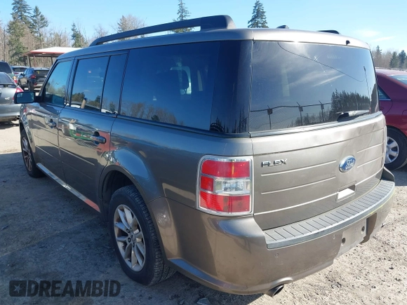 2013 Ford Flex SE with VIN 2FMGK5B87DBD21476, listed as a IAAI auction lot 41756454 with 164,089 mi miles. Bid and sale history available at carsss.com. Image 3.