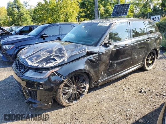2022 Land Rover Range Rover Sport HSE Dynamic with VIN SALWR2SE5NA228185, listed as a Copart auction lot 69989084 with 18,651 mi miles and Salvage Title. Bid and sale history available at DreamBid. Image 1.