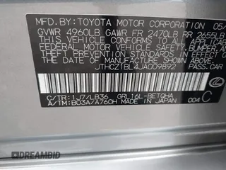 2018 Lexus GS 350 with VIN JTHCZ1BL4JA009892, listed as a IAAI auction lot 42582284 with 53,941 mi miles and . Bid and sale history available at DreamBid. Image 9.