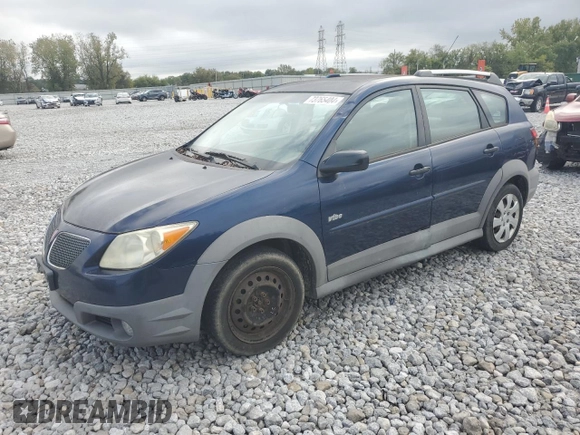 2005 Pontiac Vibe with VIN 5Y2SL638X5Z482371, listed as a Copart auction lot 73765404 with 167,718 mi miles and Clean Title. Bid and sale history available at carsss.com. Image 1.