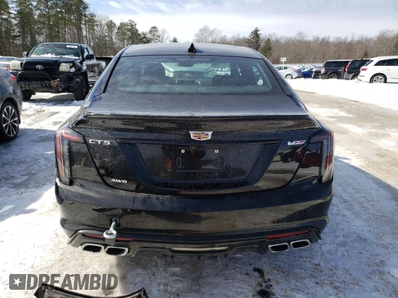 2021 Cadillac CT5 V-Series with VIN 1G6DV5RW5M0147060, listed as a Copart auction lot 45525665 with 26,846 mi miles and Salvage title. Bid and sale history available at DreamBid. Image 6.
