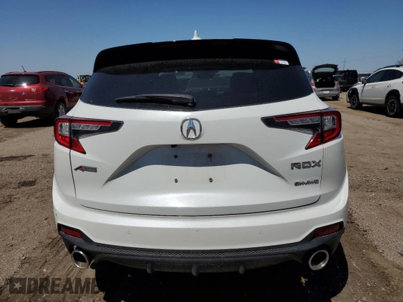 2020 Acura RDX w/A-Spec Pkg with VIN 5J8TC2H68LL029033, listed as a Copart auction lot 55519735 with 45,590 mi miles and Salvage title. Bid and sale history available at DreamBid. Image 6.