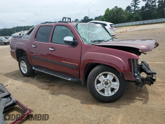 2008 Chevrolet Avalanche 3LT with VIN 3GNFK12388G221880, listed as a Copart auction lot 55097845 with 188,328 mi miles and Salvage title. Bid and sale history available at DreamBid. Image 4.