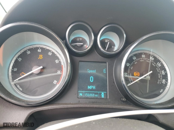 2013 Buick Verano Leather Group with VIN 1G4PS5SK0D4201735, listed as a Copart auction lot 44184945 with 156,868 mi miles and Salvage Title. Bid and sale history available at carsss.com. Image 9.