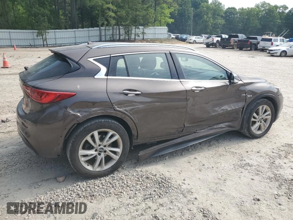 2018 Infiniti QX30 ESSENTIAL with VIN SJKCH5CP1JA053259, listed as a Copart auction lot 53453713 with 0 mi miles and Non Repairable. Bid and sale history available at carsss.com. Image 3.