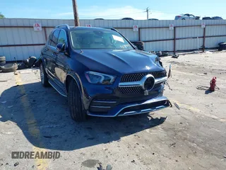 2021 Mercedes-Benz GLE 350 with VIN 4JGFB4JB4MA575841, listed as a IAAI auction lot 42322203 with 65,575 mi miles and . Bid and sale history available at DreamBid. Image 1.