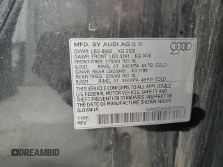2014 Audi Q7 3.0T Premium with VIN WA1CGAFE0ED013195, listed as a Copart auction lot 61104194 with 117,065 mi miles and Salvage Title. Bid and sale history available at carsss.com. Image 14.